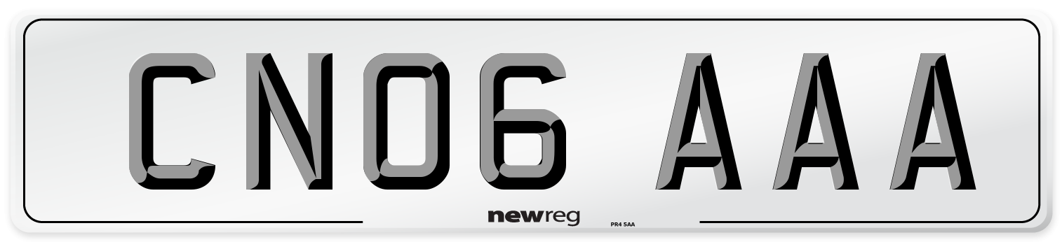 CN06 AAA Number Plate from New Reg